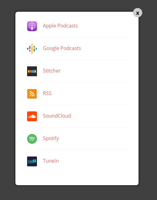 Podcast Subscribe Buttons