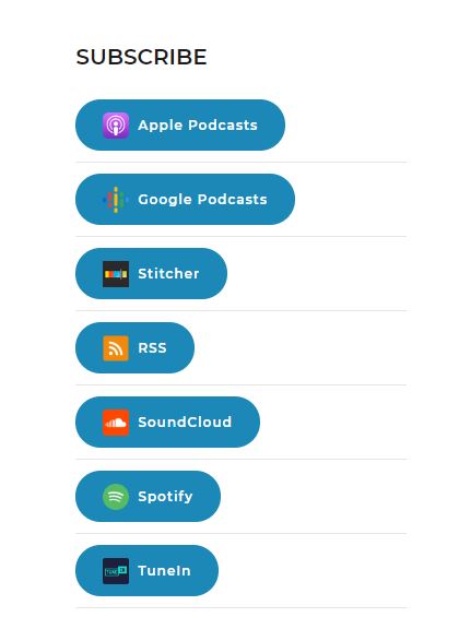 Podcast Subscribe Buttons List