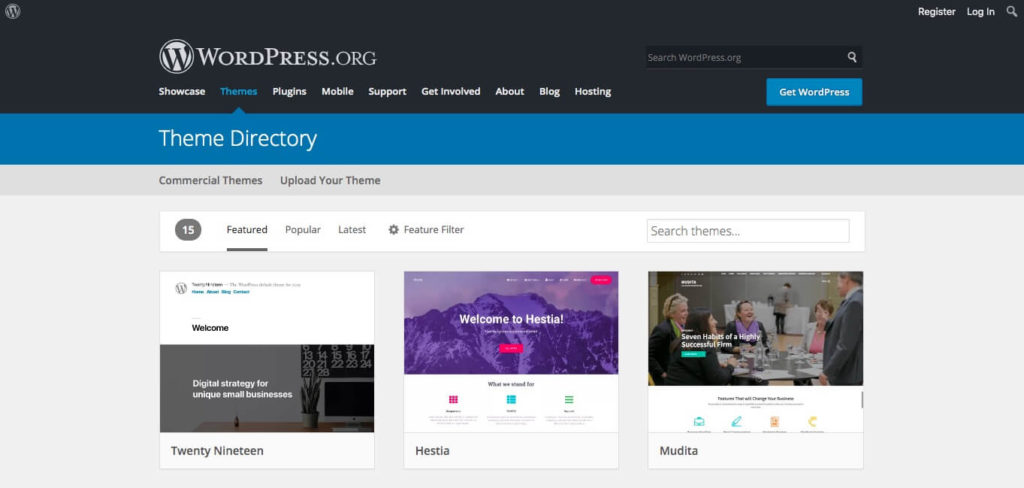 The WordPress Theme Directory