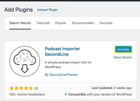 The Podcast Importer plugin. 