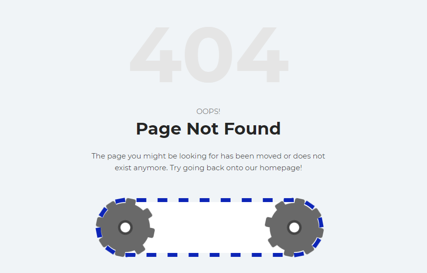 Custom 404 error page