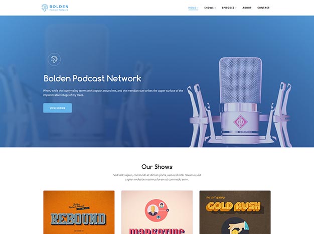 Bolden WordPress Podcast Theme